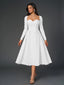 "Vienna" Long Sleeve Off-Shoulder Midi Dress