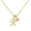 "Amelie" Cursive Letter Charm Necklace