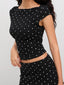 The “Phoebe” Polka Dot Crop Top & Mini Skirt Set