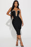 ✨ “Zoey” Cutout Midi Dress – Effortlessly Bold