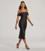 "Aria" Off-Shoulder Bodycon Dress