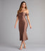 "Aria" Off-Shoulder Bodycon Dress