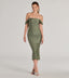 "Aria" Off-Shoulder Bodycon Dress