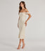 "Aria" Off-Shoulder Bodycon Dress