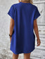 Aurelia | Round Neck Short Sleeve Mini Dress