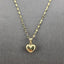 "Amour" Vintage Heart Pendant Necklace