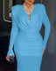 Solviera | Slim Fit Maxi Evening Dress