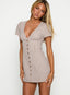 Lunivo | Brown Check Tall Playsuit