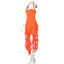 "Cirelia" Fringe Halter Maxi Dress