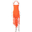 "Cirelia" Fringe Halter Maxi Dress
