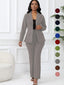 “Alina” Structured Blazer & Wide-Leg Pant Set