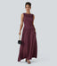 "Calla" Ruched Bodice Maxi Dress