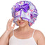Oversized Satin Shower Cap Bonnet