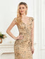 "Zyrelle" Beaded Lace Evening Gown