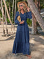 "Veloura" Tiered Maxi Dress