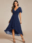 "Grace" Flutter Sleeve High-Low Dress