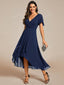 "Grace" Flutter Sleeve High-Low Dress