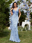 "Zyrelle" Beaded Lace Evening Gown