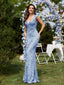 "Zyrelle" Beaded Lace Evening Gown