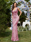 "Zyrelle" Beaded Lace Evening Gown