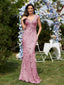 "Zyrelle" Beaded Lace Evening Gown