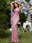 "Zyrelle" Beaded Lace Evening Gown