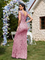 "Zyrelle" Beaded Lace Evening Gown