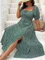 Lily" Puff Sleeve Floral Dress