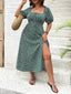 Lily" Puff Sleeve Floral Dress