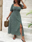 Lily" Puff Sleeve Floral Dress