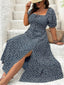 Lily" Puff Sleeve Floral Dress