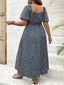 Lily" Puff Sleeve Floral Dress