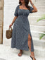 Lily" Puff Sleeve Floral Dress