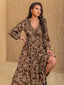 "Thalorie" Boho Paisley Maxi Dress