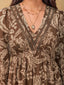 "Thalorie" Boho Paisley Maxi Dress