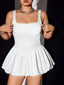 Kuvira | Square Neck Bubble Mini Dress