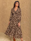 "Thalorie" Boho Paisley Maxi Dress