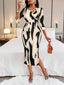 "Orivelle" Tie-Dye Bodycon Midi
