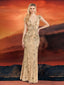 "Zyrelle" Beaded Lace Evening Gown