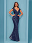 "Zyrelle" Beaded Lace Evening Gown
