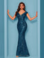 "Zyrelle" Beaded Lace Evening Gown
