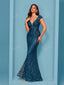 "Zyrelle" Beaded Lace Evening Gown