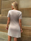 Olivora | Knit Button-Down Mini Dress
