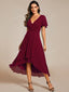 "Grace" Flutter Sleeve High-Low Dress
