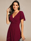 "Grace" Flutter Sleeve High-Low Dress
