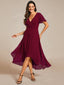 "Grace" Flutter Sleeve High-Low Dress