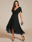 "Grace" Flutter Sleeve High-Low Dress