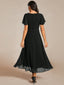 "Grace" Flutter Sleeve High-Low Dress