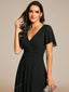 "Grace" Flutter Sleeve High-Low Dress