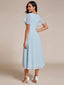 "Grace" Flutter Sleeve High-Low Dress
